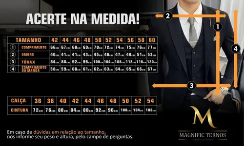 Terno Italiano Slim, Promoção Imperdível Todas As Cores