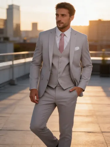 Terno Oxford Slim Masculino, Calça+paletó+barato + 3 Cores