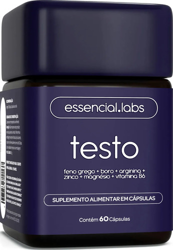 Testo essencial formula exclusiva com feno grego boro argi
