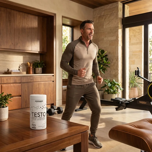 Testo Forged - Zinco, Magnésio, Boro, Cromo, Vitamina D3, B12 - Precursor Da Testo - 120 Cápsulas - Forged Nutrition