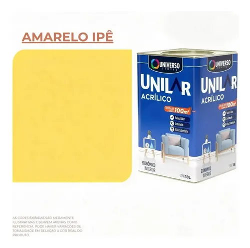 Tinta Acrílica Anti Mofo Parede Unilar Escolha A Sua Cor!!