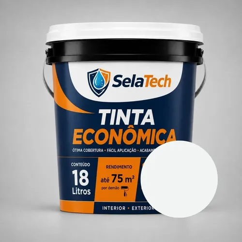 Tinta acrilica economica 18l fosca selatech interno externo