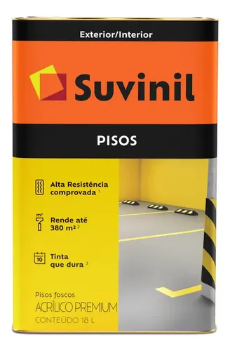 Tinta Acrílica Para Pisos Cores 18 Litros - Suvinil