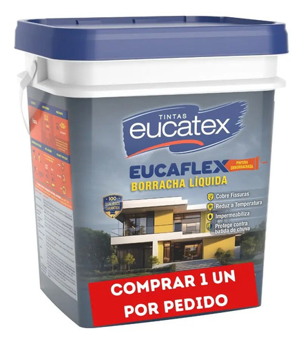 Tinta borracha liquida eucatex fosco 20g cor elephant