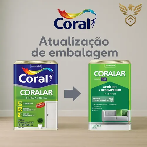 Tinta Coralar Anti Mofo Acrilica Coral Escolha Sua Cor!!