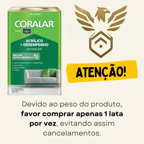 Tinta Coralar Anti Mofo Acrilica Coral Escolha Sua Cor!!