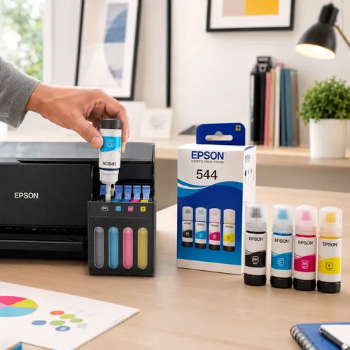 Tinta De Impressora T544 L3150 L3110 L3250 Kit 4 Cores