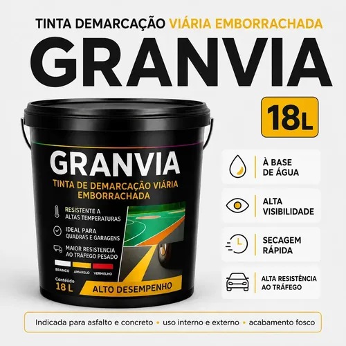 Tinta Demarcação Viária 18l Alto Tráfego Base Água