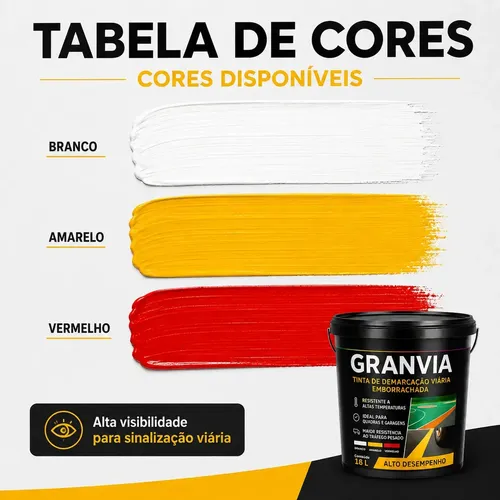 Tinta Demarcação Viária 18l Alto Tráfego Base Água