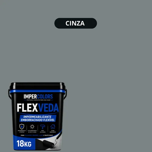 Tinta Emborrachada 18kg Anti Infiltração Protege 100%