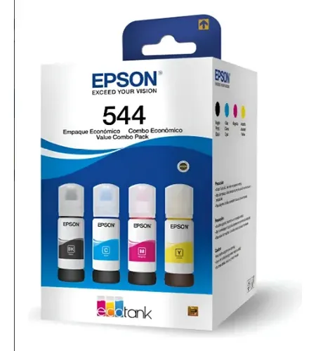 Tintas epson 544 kit4 cores l3150 l3160 l3250 l3151 original 1
