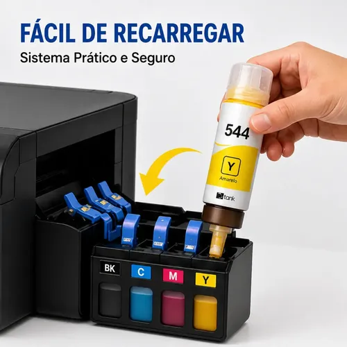 Tintas Epson 544 Kit4 Cores L3150 L3160 L3250 L3151 Original