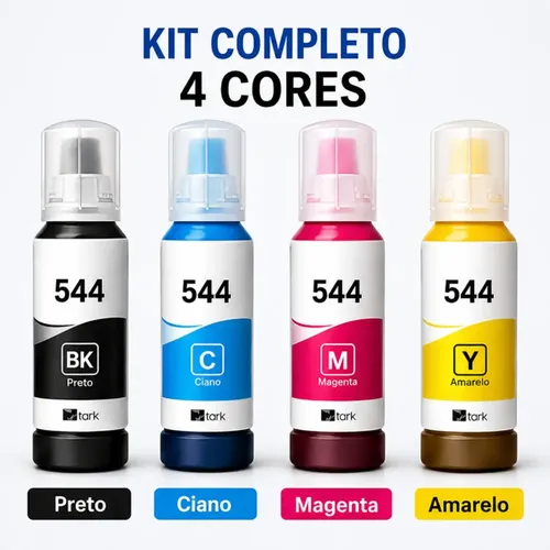 Tintas Epson 544 Kit4 Cores L3150 L3160 L3250 L3151 Original