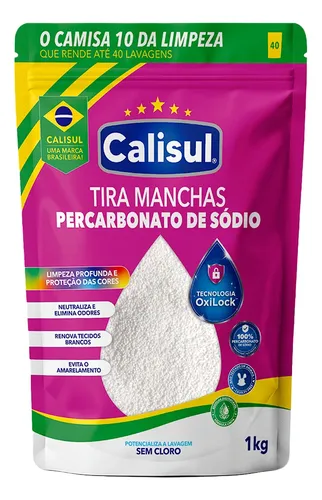 Tira manchas percarbonato calisul brancas e coloridas 1kg