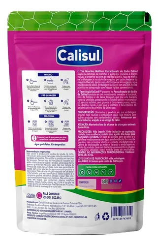 Tira Manchas Percarbonato Calisul Brancas E Coloridas - 1kg
