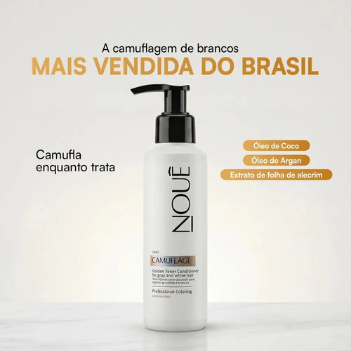 Tonalizante Capilar Nouê Camuflage Light 140ml Loiro Loiro