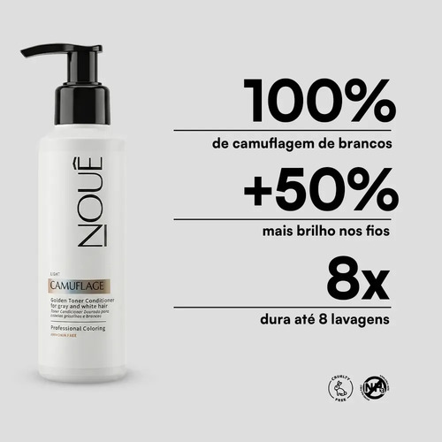 Tonalizante Capilar Nouê Camuflage Light 140ml Loiro Loiro