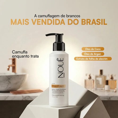 Tonalizante Capilar Nouê Camuflage Medium 140ml Castanho