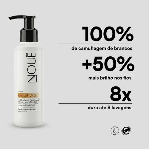 Tonalizante Capilar Nouê Camuflage Medium 140ml Castanho