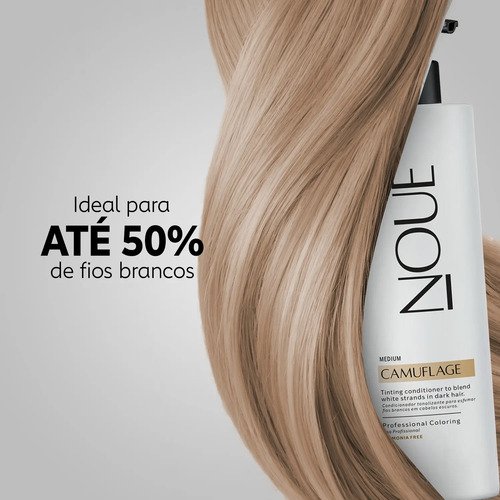 Tonalizante Capilar Nouê Camuflage Medium 140ml Castanho