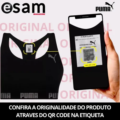 Top Puma Academia Fitness Original Nadador Alta Sustentação