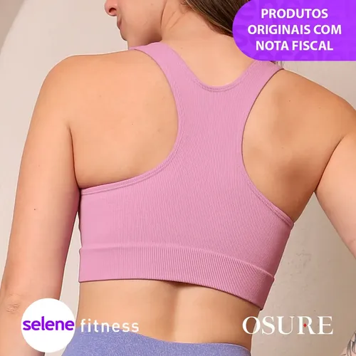 Top Selene Alta Sustentação Sem Costura Fitness Academia