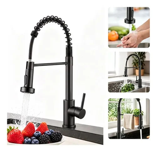 Torneira cozinha monocomando parede ou bancada extensivel