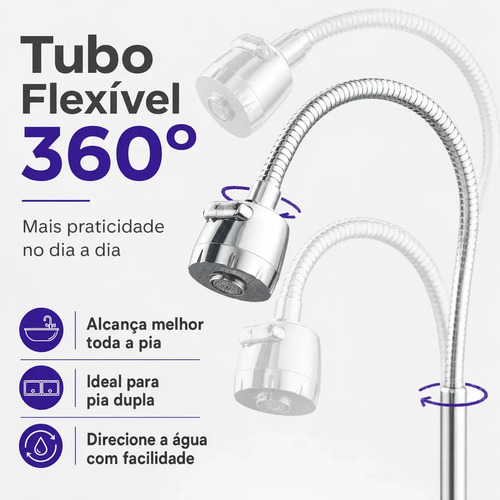 Torneira Dazie Metais Com Filtro Cozinha Para Parede Flexível Móvel Em Abs Cromado Filtro Carbon Block Purificador De Agua Com Refil Instalado