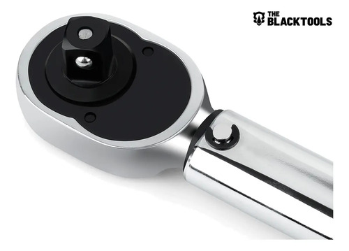 Torquímetro De Estalo Click Para Soquete 1/2 Pol 28-210 Nm 2.8 A 21kg Reversível Ajustável Com Estojo The Black Tools