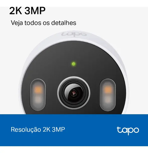 TP-Link Tapo C113 Câmera de Segurança Wifi 2K 3MP IP65 Interna Externa