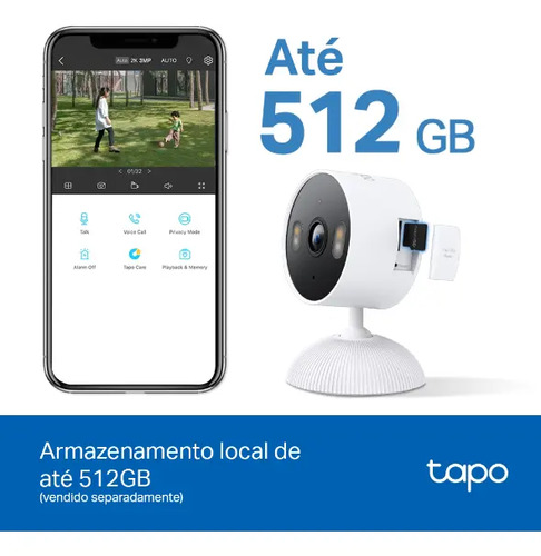 TP-Link Tapo C113 Câmera de Segurança Wifi 2K 3MP IP65 Interna Externa