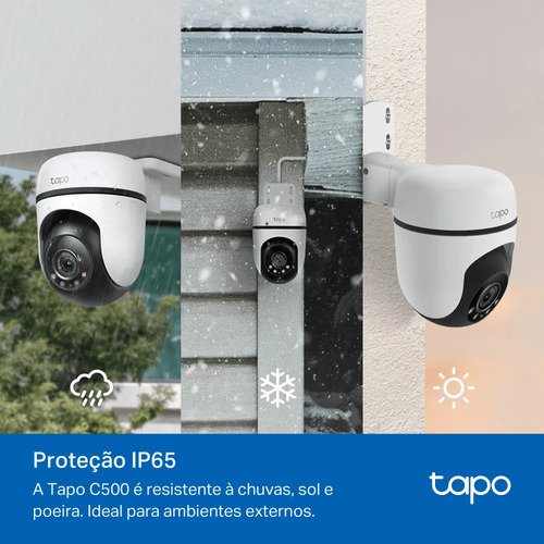 TP-Link Tapo C500 Câmera de Segurança Wifi 1080P 360° Colorida IP65