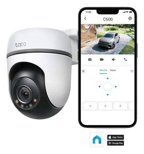 TP-Link Tapo C500 Câmera de Segurança Wifi 1080P 360° Colorida IP65