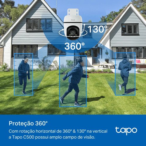 TP-Link Tapo C500 Câmera de Segurança Wifi 1080P 360° Colorida IP65