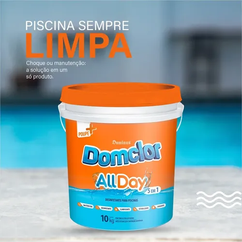 Tratamento De Água Para Piscina 5 Em 1 Balde 10k