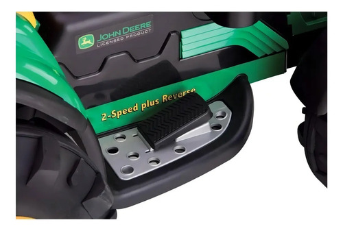 Trator Peg Perego John Deere Ground Force cor verde/amarelo 12V