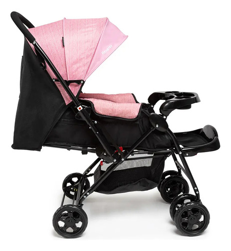 Travel System Cosco Kids, Reverse, 0 a 15kg, Rosa Rajado