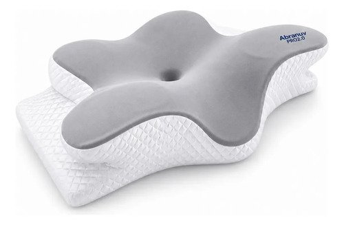 Travesseiro cervical ergonomico em espuma viscoelastica para