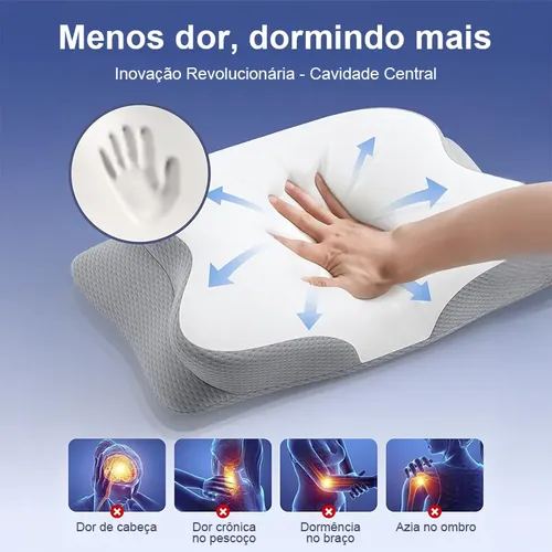 Travesseiro Cervical Ortopedico Anti-ronco E Apneia Nasa
