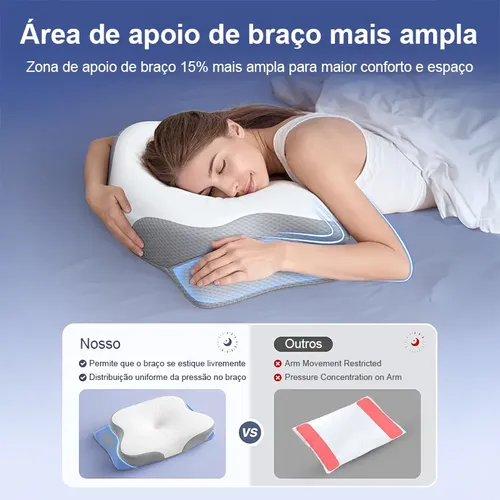 Travesseiro Cervical Ortopedico Anti-ronco E Apneia Nasa