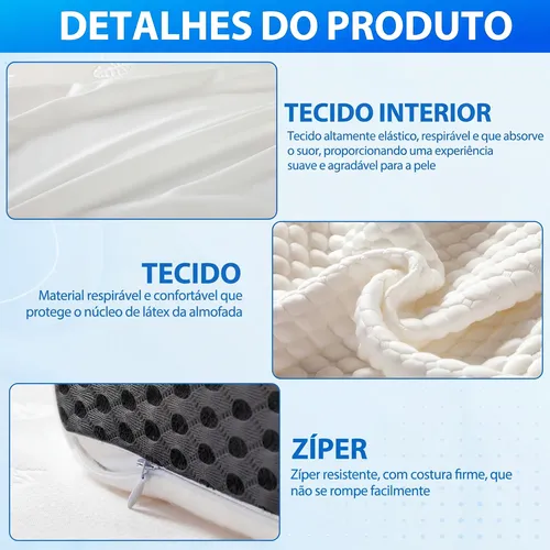 Travesseiro Cervical Ortopédico Espuma Viscoelástica