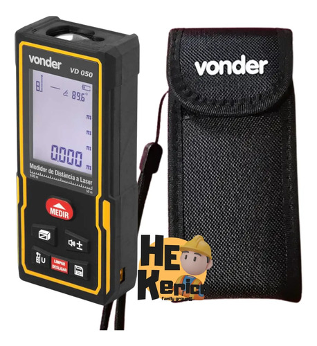 Trena Eletronica Medidor Distancia Digital A Laser 50 Metros