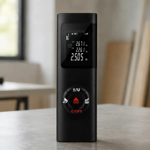 Trena laser 40m recarregavel com cabo usb medidor digital de