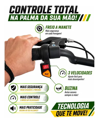 Triciclo Eletrico Drift Grande 350w 36v Suporta 90kg +brinde