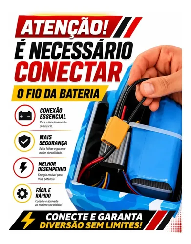 Triciclo Eletrico Drift Grande 350w 36v Suporta 90kg +brinde