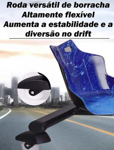 Triciclo Patinete Drift Elétrico Infantil C/ Proteção Mini