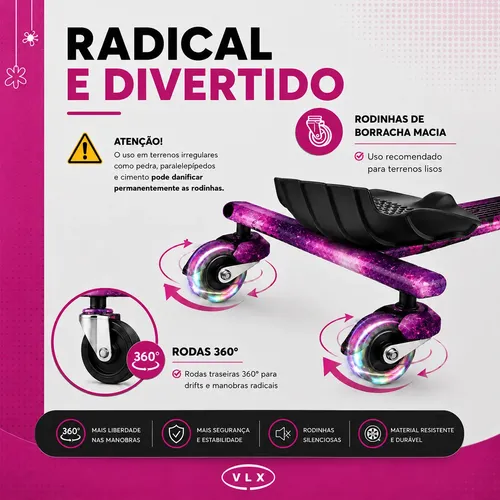 Triciclo Patinete Elétrico Drift 350w Bluetooth 100kg Freio