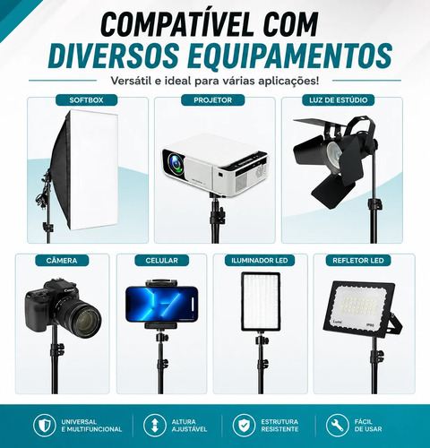 Tripé Banner 2.10m Regulável Aluminio Porta Banner Pedestal