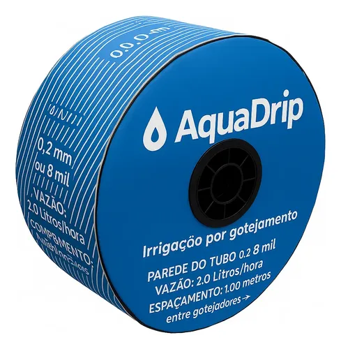 Tubo gotejador mangueira irrigacao gotejamento 2 lh 1000 m