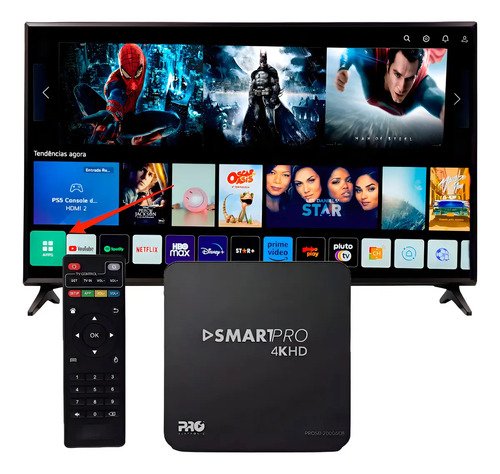 Tv box bahrein pro 2 smart tv android 13 4k com wi fi 5g e 1